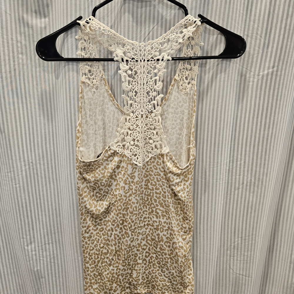 BKE Animal Print Lace Tank Top SZ L - Picture 4 of 8